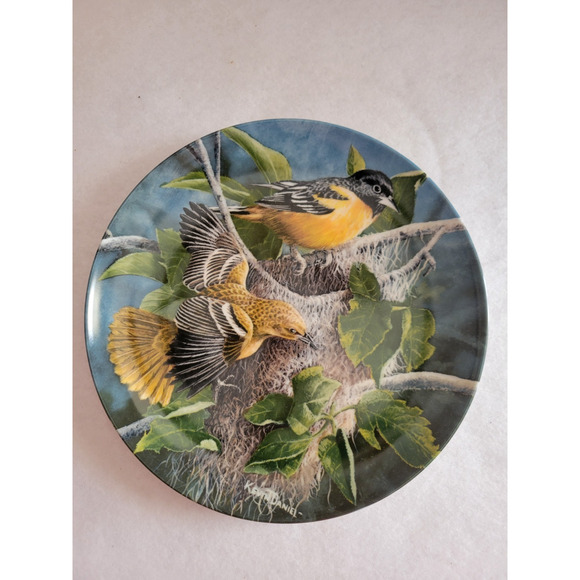 Vtg 1985 Knowles The Baltimore Oriole by Kevin Daniel Plate w/ COA & Box #18887C - Picture 12 of 16